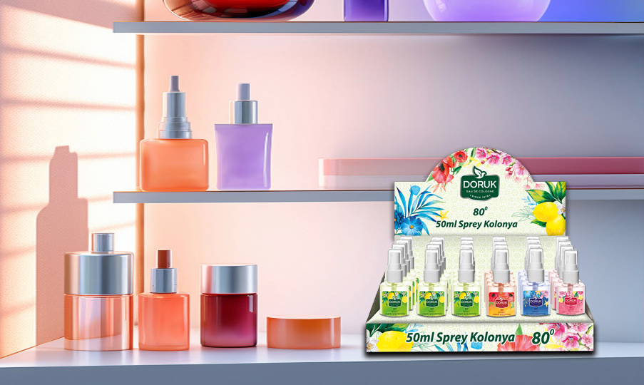 Doruk Parfümlü Sprey Kolonya Stand