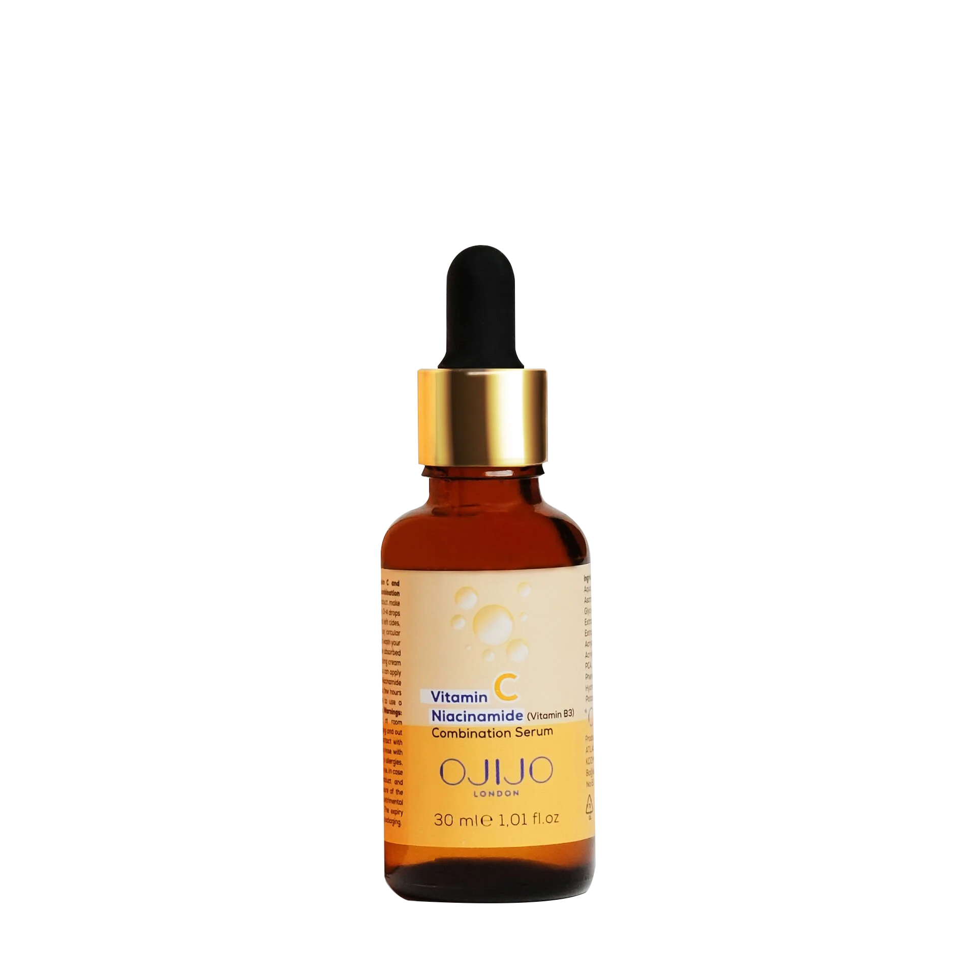 Ojijo London Aydınlatıcı ve Renk Tonu Eşitleyici Niasinamid Destekli C Vitamini Serum