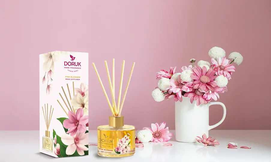 Doruk Pink Blossom Bambu Çubuklu Oda Parfümü
