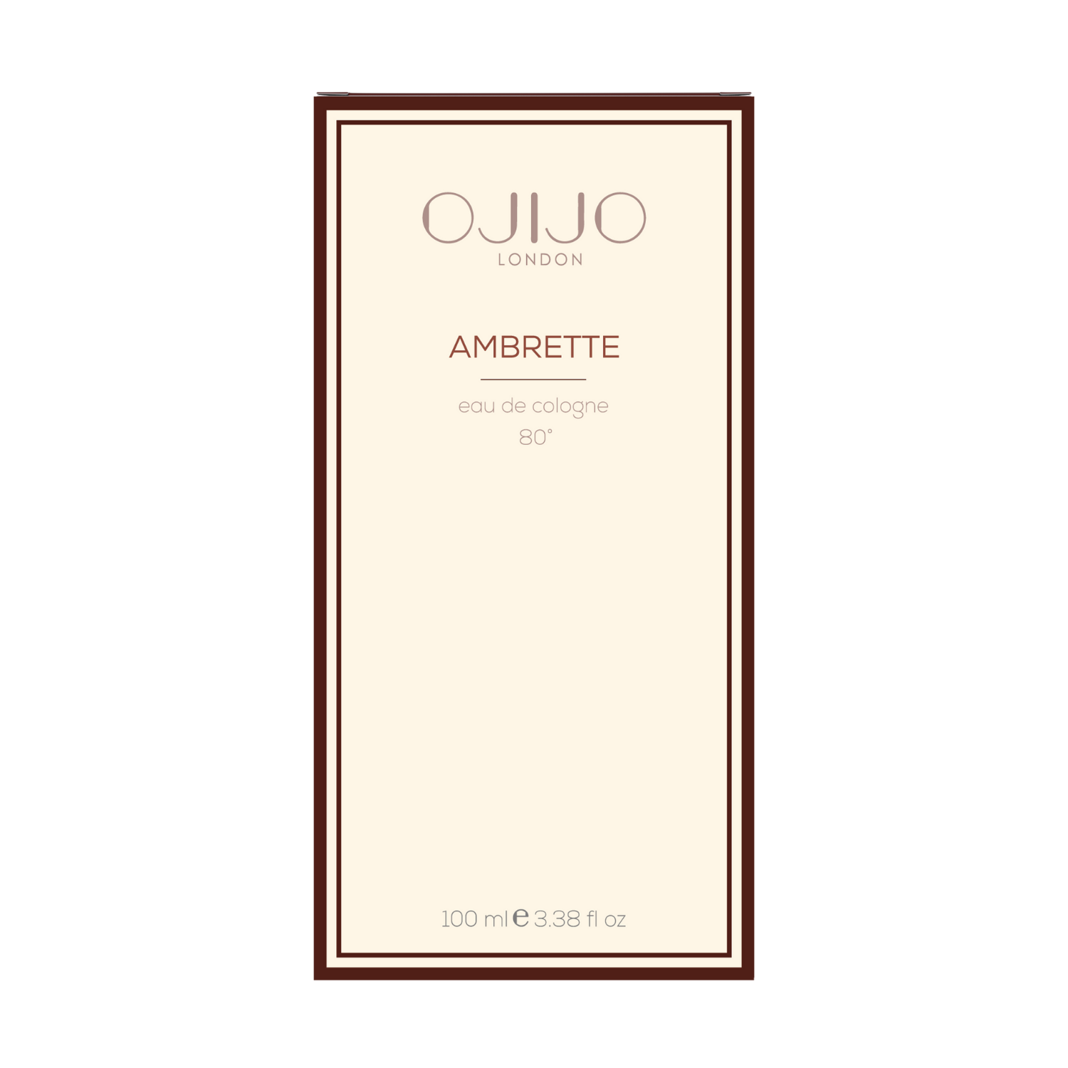 OJIJO LONDON Ambrette Kolonya 100 ml 80 Derece Parfümlü Kolonya - Cam Şişe - Görsel 5