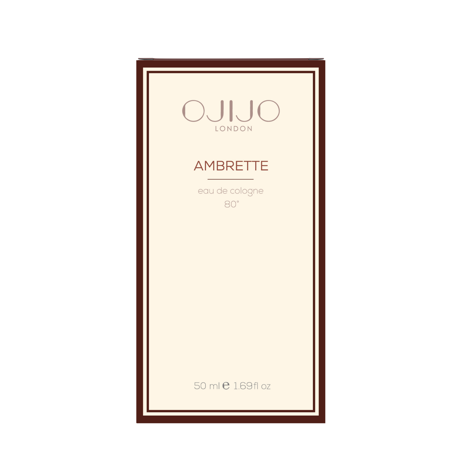 OJIJO LONDON Ambrette Kolonya 50 ml 80 Derece Parfümlü Kolonya - Cam Şişe - Görsel 5