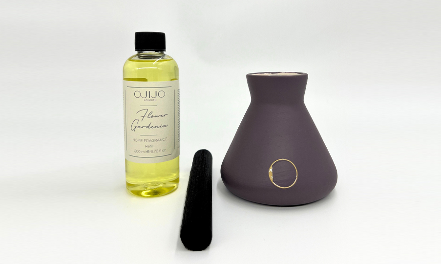 OJIJO LONDON Çubuklu Oda Parfümü Seti 200 ml Bodrum Mürdüm Renk