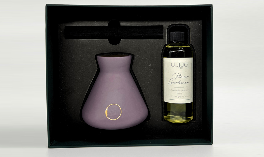 OJIJO LONDON Çubuklu Oda Parfümü Seti 200 ml Bodrum Mürdüm Renk
