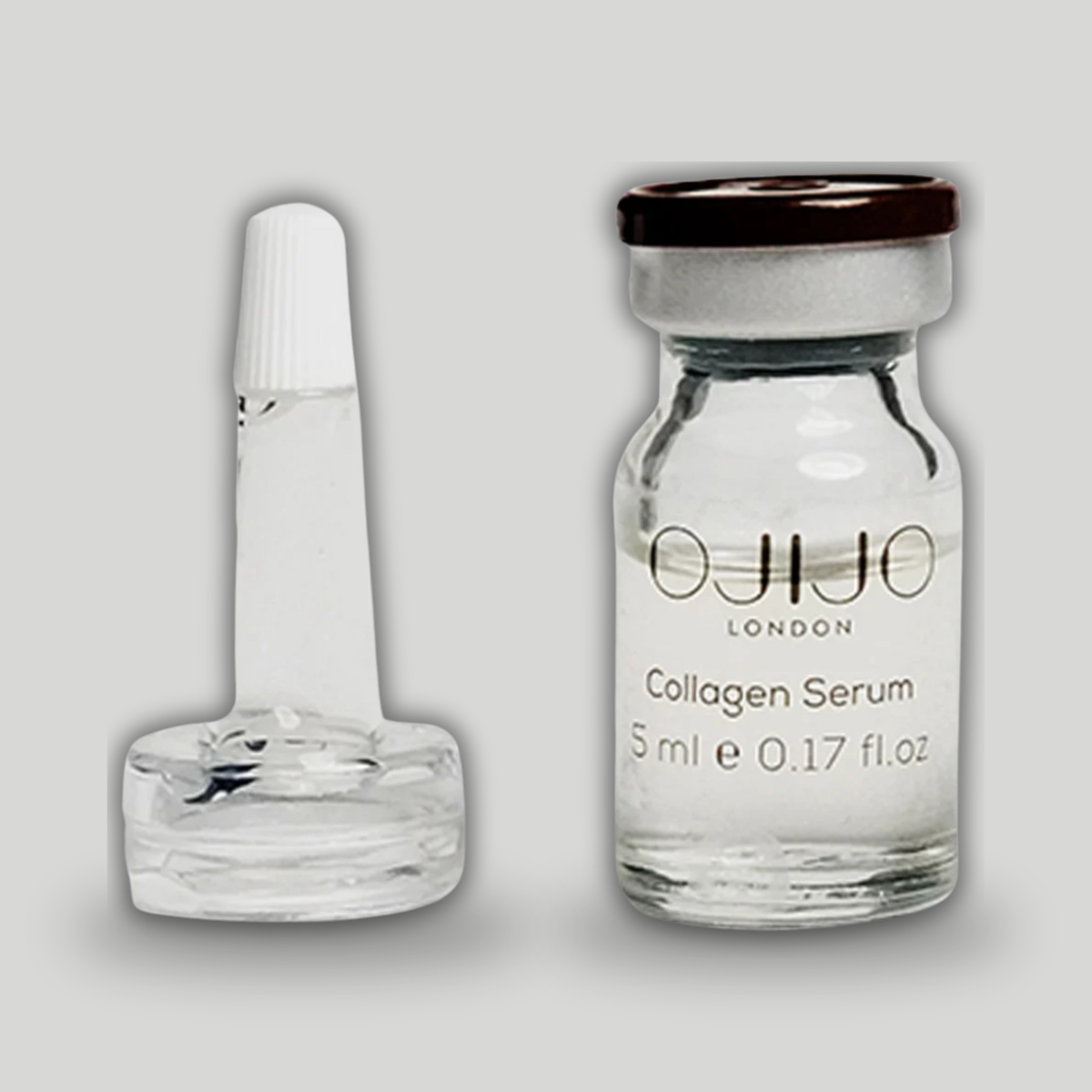 OJIJO LONDON Kırışıklık Karşıtı ve Elastikiyeti Destekleyen Kolajen Serum Seti 5 * 5 ml Flakon Ampul 25 ml - Görsel 3
