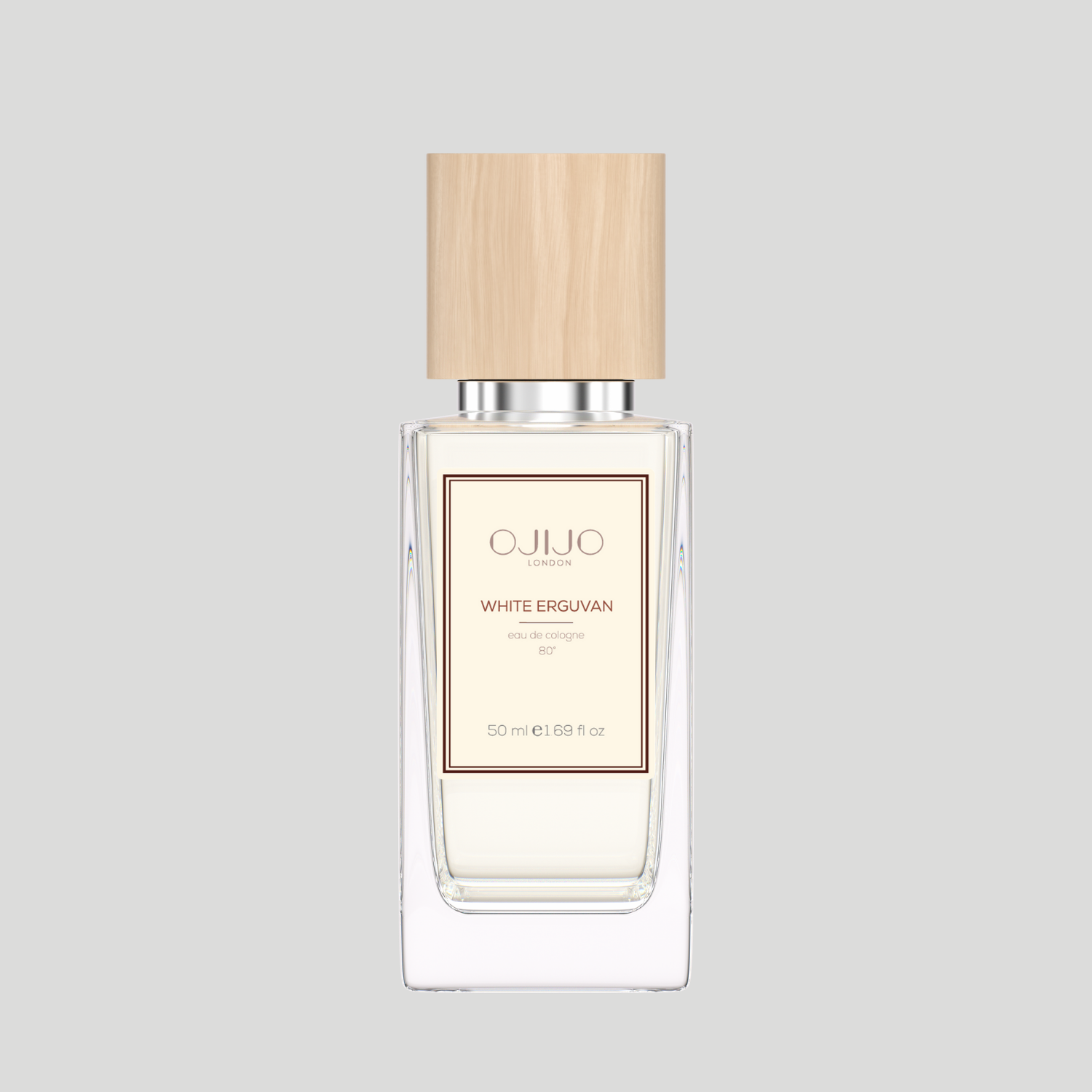 OJIJO LONDON White Erguvan Kolonya 50 ml 80 Derece Parfümlü Kolonya – Cam Şişe